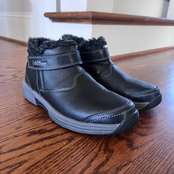 Orthofeet Siena Leather Ankle Boots Black Size 9.5 B Medium NWOT - Picture 6 of 15